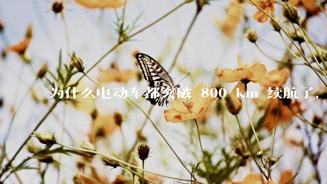 为什么电动车都突破 800 km 续航了，还是无法消除里程焦虑？