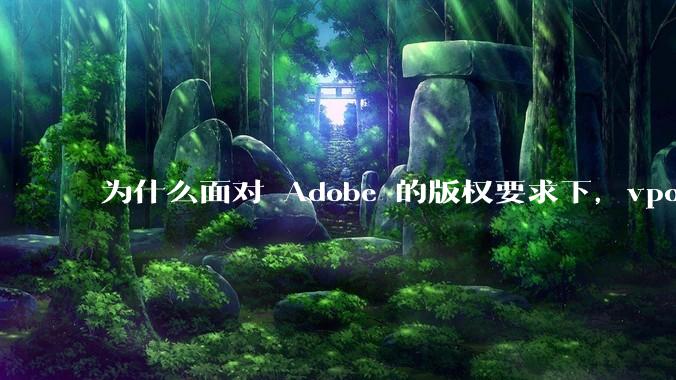 为什么面对 Adobe 的版权要求下，vposy 大神还能从容不迫？